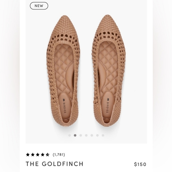 Birdies Shoes - Birdies Goldfinch Almond Weave 8.5